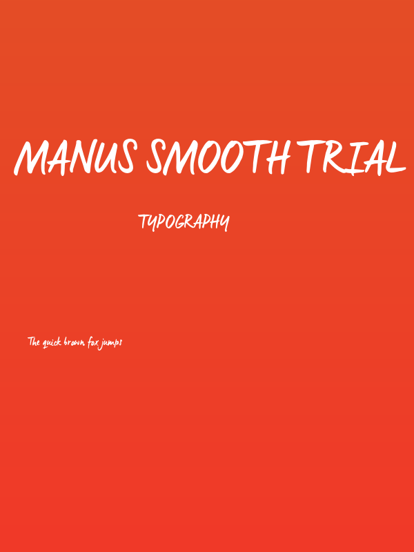 Manus Smooth_TRIAL Poster