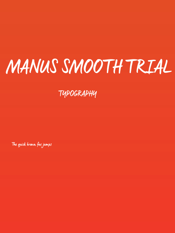 Manus Smooth_TRIAL Poster