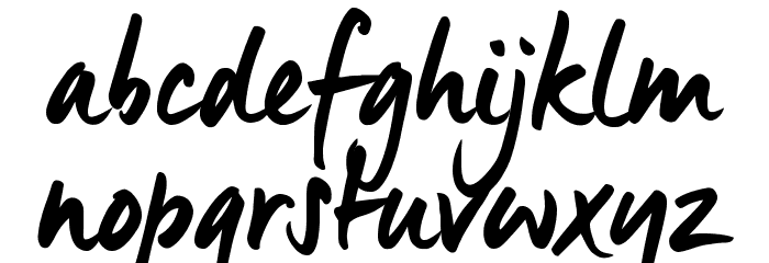 Manus Smooth_TRIAL Font LOWERCASE