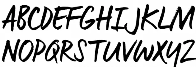 ManusTrial Schriftart Groß