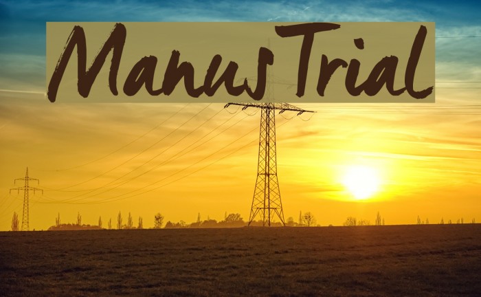 ManusTrial Font examples