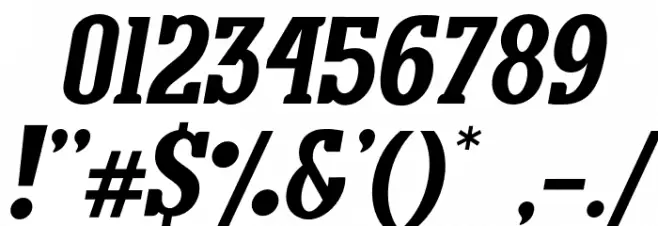 ManuscriptItalic Font OTHER CHARS