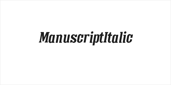 ManuscriptItalic Logo