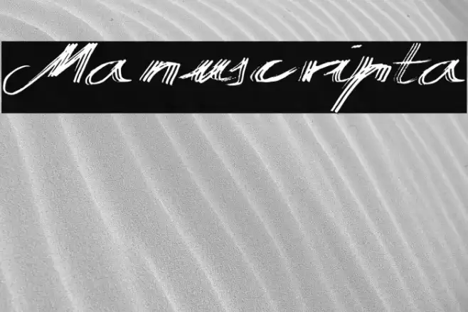 Manuscripta Font examples