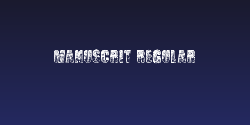 Manuscrit Regular Social Header
