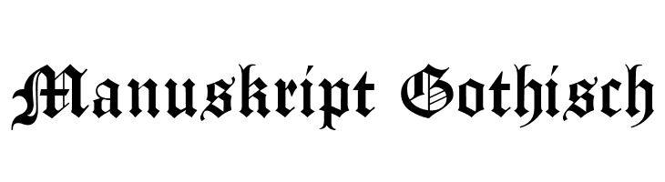 Manuskript Gothisch  font caratteri gratis