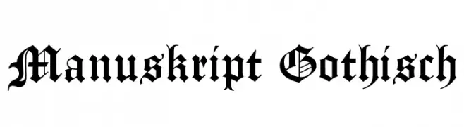 Manuskript Gothisch  تنزيل الخطوط