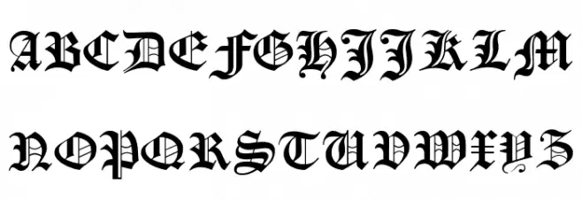 Manuskript Gothisch Caratteri MAIUSCOLE