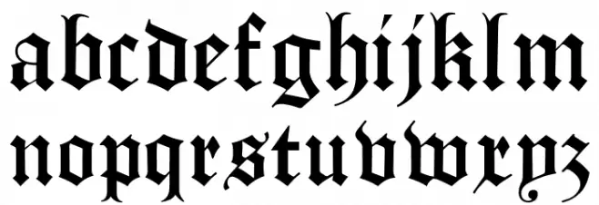 Manuskript Gothisch Fuentes MINÚSCULAS