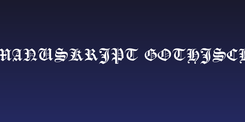 Manuskript Gothisch Social Header