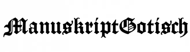 ManuskriptGotisch  免费字体下载