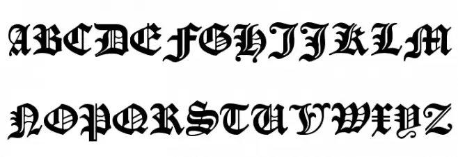 ManuskriptGotisch Fonte MAIÚSCULAS