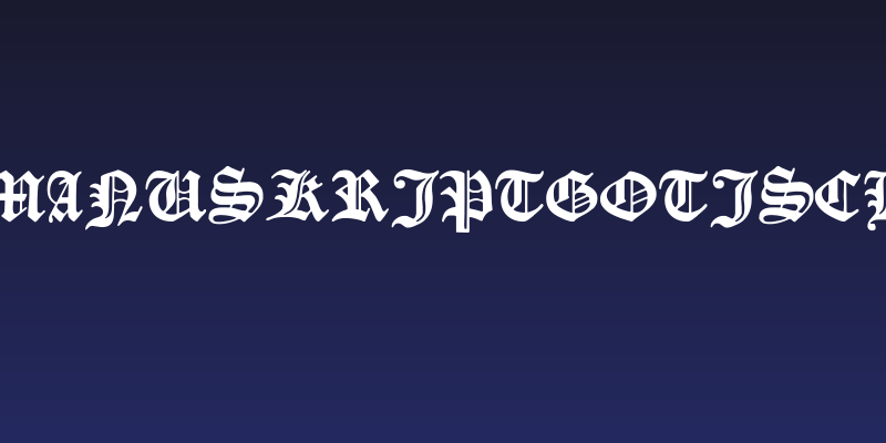 ManuskriptGotisch Social Header