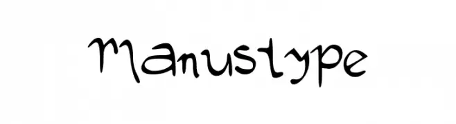 Manustype  免费字体下载