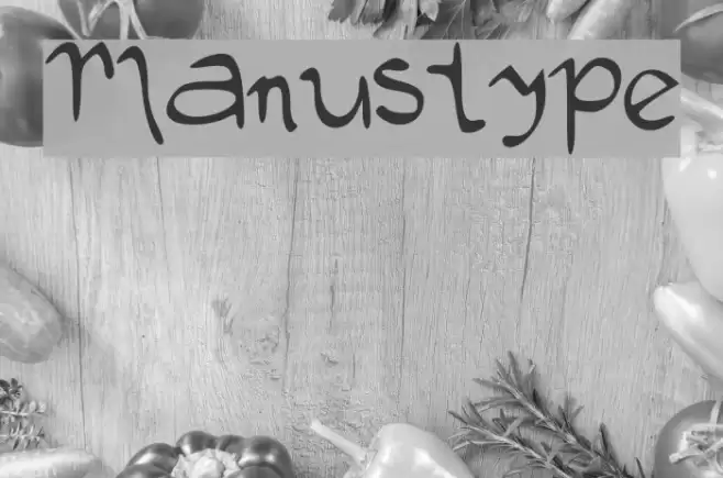 Manustype Font examples