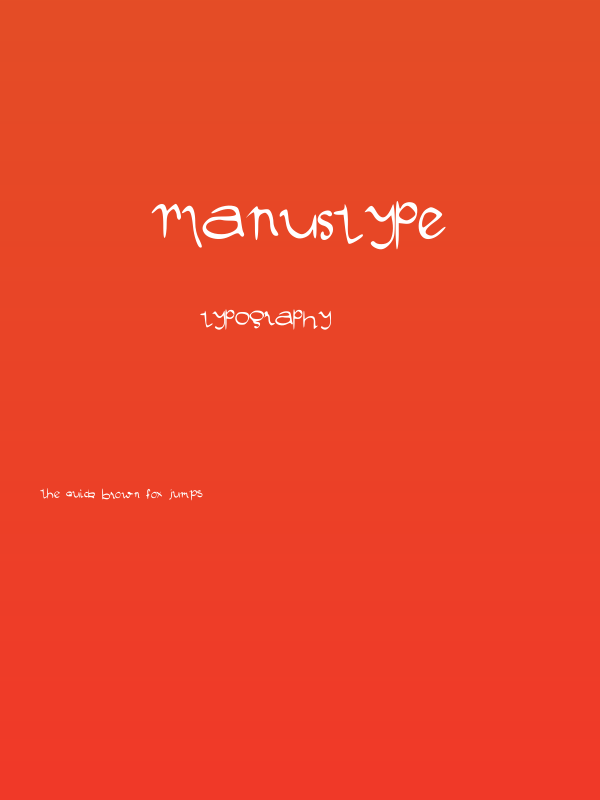 Manustype Poster