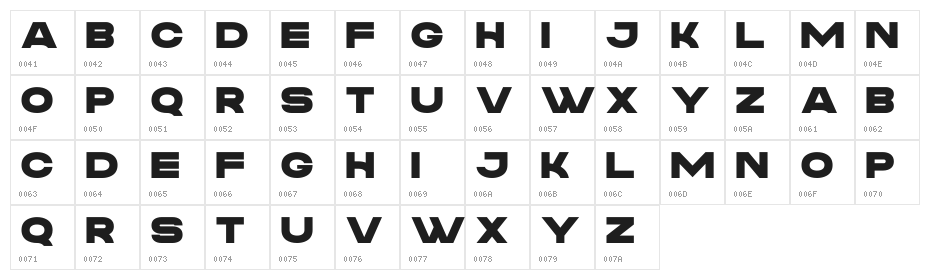 Manverse_Normal Character Map