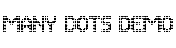 Many Dots Demo  font caratteri gratis