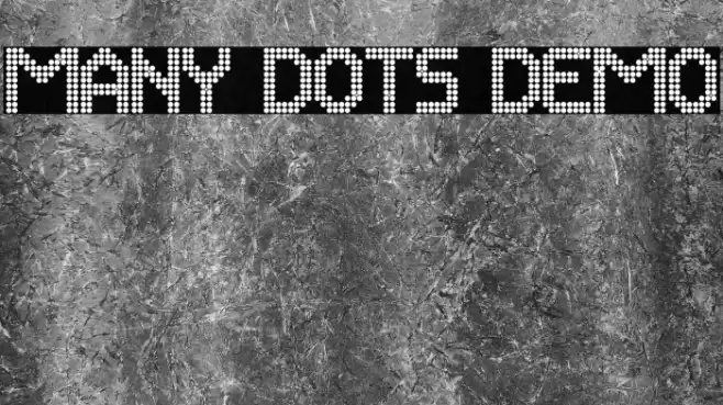 Many Dots Demo خط examples