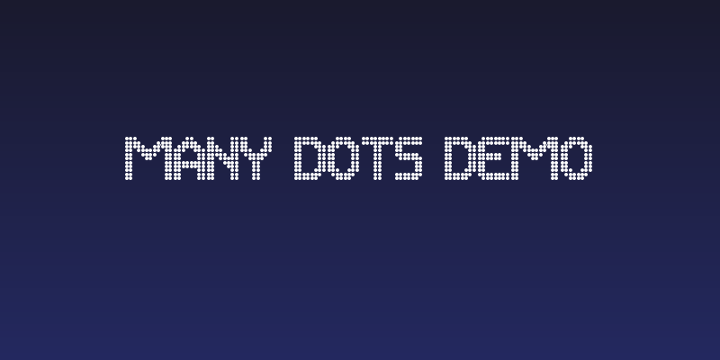 Many Dots Demo Social Header