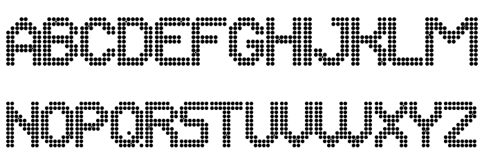 Many Dots Demo Font LOWERCASE