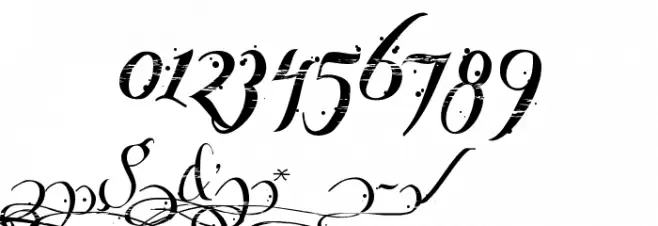 Many Weatz Font OTHER CHARS