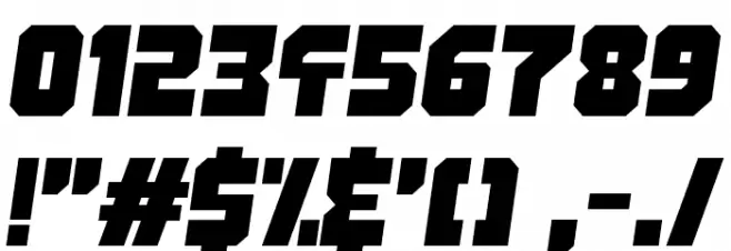 Many Years Ago Font OTHER CHARS