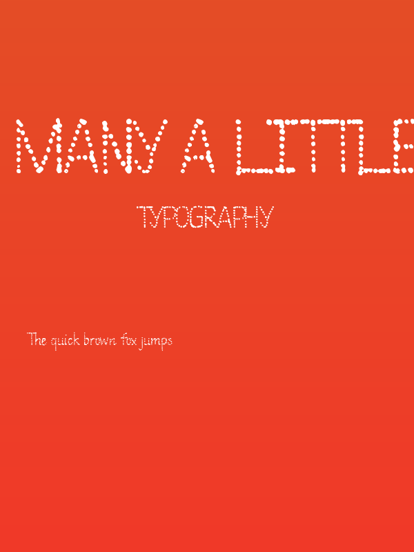 Many a Little Makes a Mickle Demo Poster