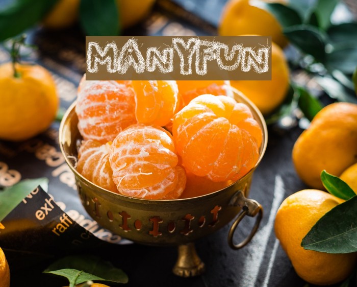 ManyFun Font examples