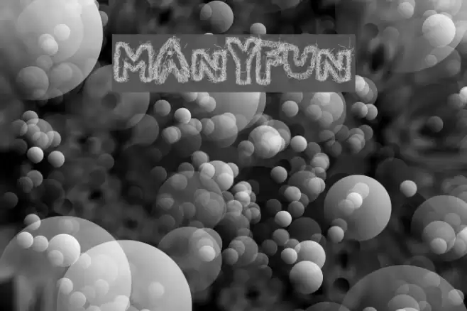 ManyFun Font examples