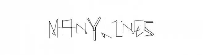 ManyLines  免费字体下载