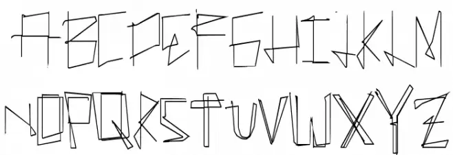 ManyLines 字体 大写