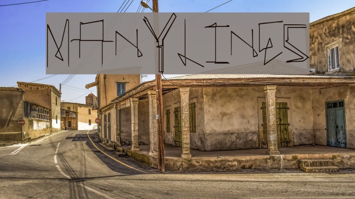 ManyLines Font examples