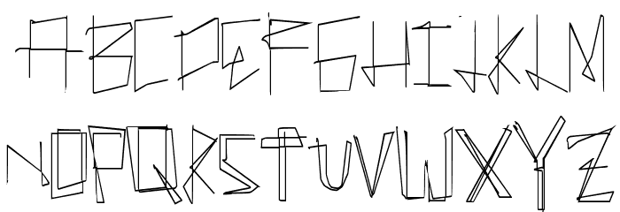 ManyLines Font LOWERCASE