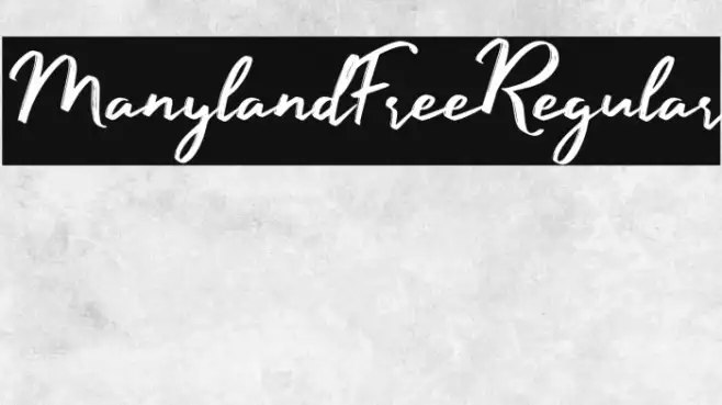 ManylandFree-Regular Example 3
