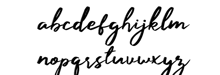 ManylandFree-Regular Font LOWERCASE