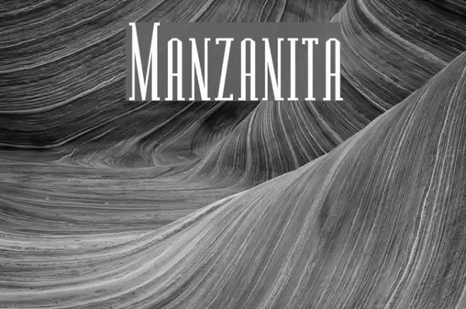 Manzanita Font examples