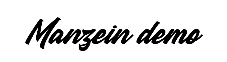 Manzein demo  Descarca Fonturi Gratis