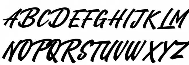 Manzein demo Schriftart Groß