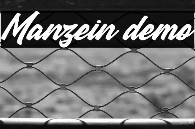 Manzein demo Font examples
