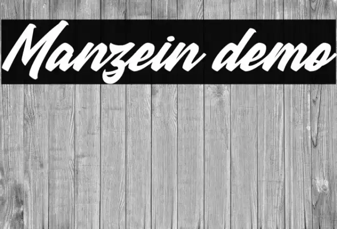 Manzein demo Font examples