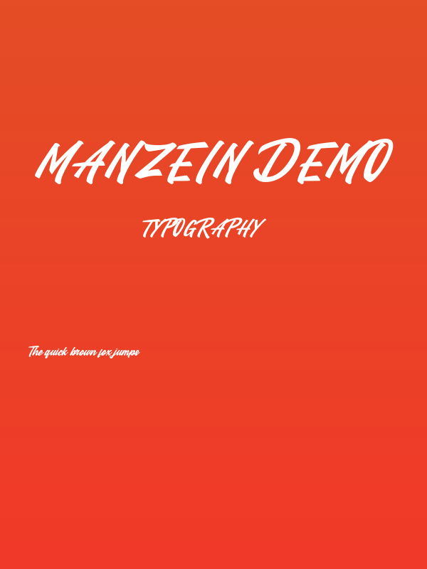 Manzein demo Poster