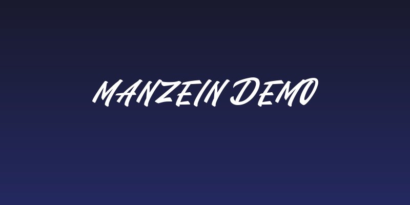 Manzein demo Social Header