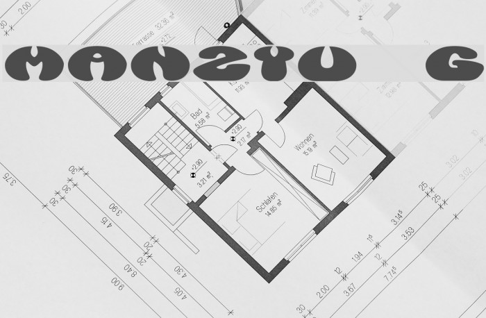 Manzyu__G Шрифта examples