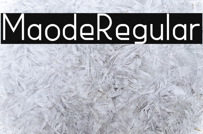 MaodeRegular Example 1