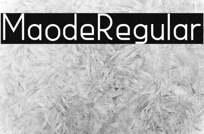 MaodeRegular Example 1