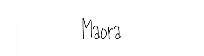 Maora  नि: शुल्क फ़ॉन्ट्स डाउनलोड