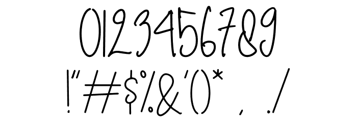 Maora フォント その他の文字