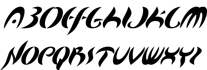 Map Of You Font LOWERCASE