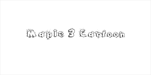 Maple 3 Cartoon Logo